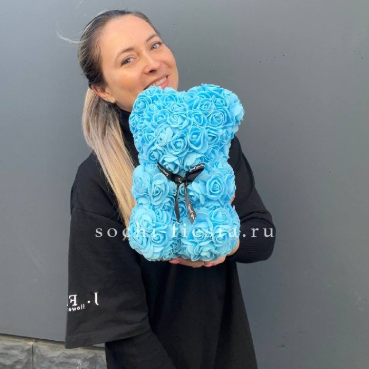 Игрушка медведь голубая в Химкие