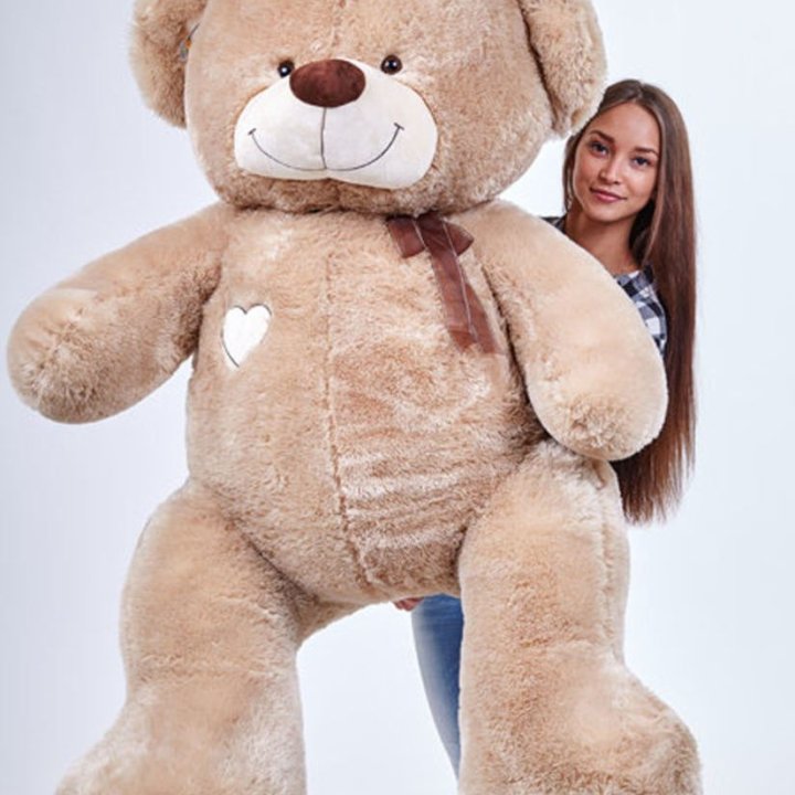 Бурый плюшевый мишка большой в Химкие